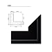 Produktbild Schattenfugen - Rahmen LEMGO 50 x 70 cm Schwarz (matt) 73 verschiedene Größen Massivholz