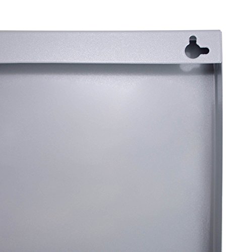 banjado – Design Magnetwand Memoboard 78x37cm Pinnwand Magnettafel mit Motiv Blaue Holzlatten - 6