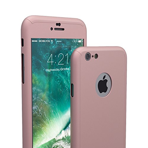 Funda iPhone 6s 360 Grados Completa - Carcasa Integral y Cristal de Vidrio Templado para Movil Apple iPhone 6 6s - Fundas Delantera y Trasera - iPhone 6s 6 Case y Cover Oro Rosa reviews Funda iPhone 6s 360 Grados Completa - Carcasa Integral y Cristal de Vidrio Templado para Movil Apple iPhone 6 6s - Fundas Delantera y Trasera - iPhone 6s 6 Case y Cover Oro Rosa