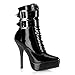 Produktbild Devious Indulge-1026 - Sexy Fetisch Plateau High Heels Stiefeletten 36-48, Größe:EU-39 / US-9 / UK-6