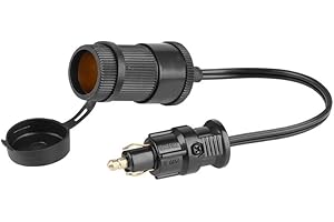 ‎WEB TRUCK Web Truck Adapter 12V 24V AUF EIN Kabel MIT EINEM DIN-STECKER UND Einer Euro-BUCHSE DIN ISO 4165