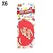 Produktbild Jelly Belly Very Cherry Geschmack 2D zum Aufhängen AUTO/Büro Lufterfrischer - 6 Pack