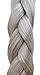 BRAID PLAITED CHUNKY HAIR HEADBAND (25 Silver Grey Mix)