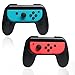 Price comparison product image Grips for Nintendo Switch Joy-Con Wear-Resistant Handle Kit for Switch Joy Cons Controller 2 Pack (Black)