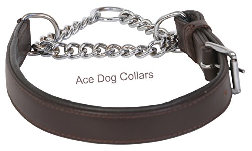 adjustable leather half check collar
