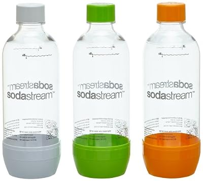 Sodastream 1041340490 Lot de 3 bouteilles en plastique PET Gris