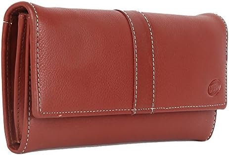Premium Genuine Leather Wallet for Women Soft, Comfortable &amp; Stylish - Reddish Brown