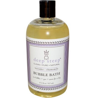 Deep Steep Honey Bubble Bath, Lavender Chamomile 17 Oz