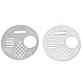 Produktbild Beehive Box Eingangsscheibe, Asixx 2Pcs Edelstahl Beehive Box Eingangsscheibe Disc Wirbelndrehung Bienenstock Zubehör Sicher und Gesund, Einfach zu bedienen (2Pcs)