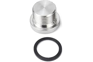 DARWERY M12 1.25mm Oxygen Sensor Remove Socket Sensor Blanking Plug Hex Bolt Bung Plug for Motorcycles, Cars