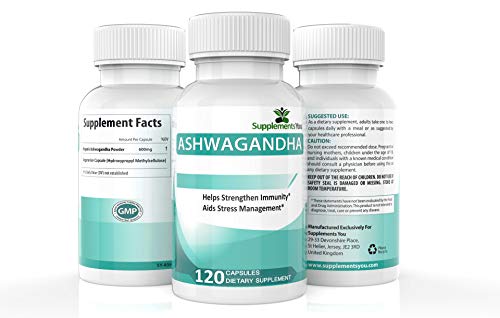 ASHWAGANDHA 600mg - Hierba Ayurvédica - 120 Cápsulas por SupplementsYou
