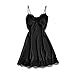 Produktbild Nachtwäsche Damen Sexy PANPANY Damen Nachthemd Sexy Negligee Satin Nachtkleid Kurz Sommer Nachtwäsche Sleepwear Trägerkleid V Ausschnitt