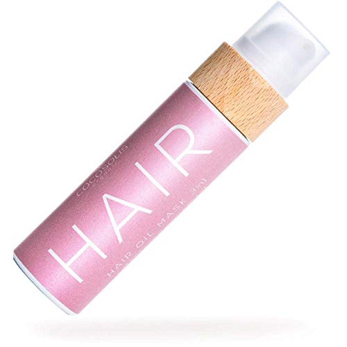 COCOSOLIS Huile cheveux bio 3 en 1 - Hydratant, Masque cheveux et protection solaire - Soin cheveux, les ongles, les cils - Arôme tropical (110 ml)