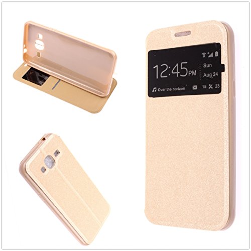 Misemiya    - Funda para Samsung Galaxy J3  2016  - Funda Solo  Cover Sport Sporte Oro