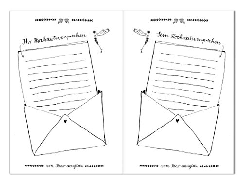 Witziges und charmantes Hochzeitsgästebuch IHR BEI UNSERER HOCHZEIT mit Fragen & zum Malen, lustige Beschäftigung für die Hochzeitsgäste, Erinnerung für das Brautpaar! Grau Weiß, Hardcover mit stabiler Fadenheftung, Hochzeitsbuch, Hochzeitsalbum, 17×24,5cm - 7