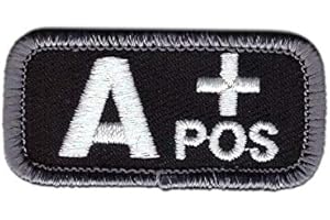 Titan One Europe - Patch tipo A + Positive Army Patch tipo di Sangre A+ ricamato tattico