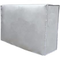 Housse Climatiseur Extérieur Extra Large - Anti-UV, Pluie Et Poussière - Polyester Argenté