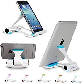 iPad Stand, Portable Multi-angle Adjustable Tablet Stand For Kindle iPhone 6 Plus/6/5/5S/5C/4/4S Smartphone, iPad Air 2/1,iPad Pro,iPad 4/3/2, iPad Mini 3/2/1, Samsung Galaxy Tab S6 S5 S4 S3 S4 Phone, LG, e-book, E-Readers,Kindle Fire,Cellphone,Blue Color iPad Stand