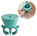 Frola - Wearable Nail Polish Holder Nail Polish Rack Silicone Ring Girls Toys (Turquoise Blue)