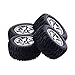 Produktbild Noradtjcca 4 STÜCKE RC Auto Felgen Reifen für HPI, HSP Savage, XS, TM Flux, MT, ZDRacing, LRP 1/10 Truggy Monster Truck Gummireifen 12mm Hex