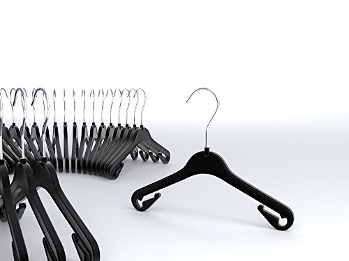 Kunststoff Kleiderbügel NA 26 schwarz - 50 Stück (Kinderkleiderbügel)