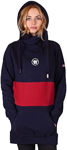 UOW Women Long Hoodie Navy Red UK 10 JH021