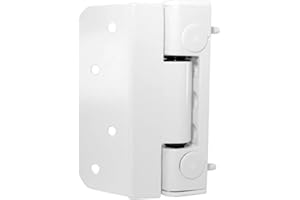 FixRello Composite Door Hinge White | 1 x 3D Adjustable Butt Rebate Door Hinge | Hinge and Body Included | Up to 100kg Load Capacity in 3 Hinges (White)