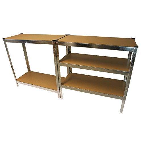 Lagerregal Schwerlastregal Steckregal Kellerregal 875kg verzinkt 180x90x40 Garagenregal - 7