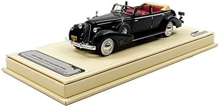 TrueScale Miniatures – TSMCE164310 – Vehicle Miniature – Cadillac V16 Convertible Sedan 1936 – Scale 1/43 Black