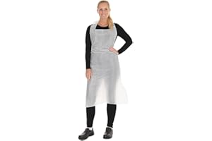 FRANZ MENSCH Hygonorm Disposable Aprons Approx. 20 µm LDPE, White, 20 my, 125 cm, 75 cm