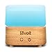 Produktbild Levoit Aroma Diffuser 120ml Holzmaserung Ultraschall Luftbefeuchter mit 7 Farben-LED, Touch-Tasten-Steuerung, Duftzerstäuber Humidifier für Salon Spa Yoga Wohn-, Schlaf-, Bade- oder Kinderzimmer Hotel