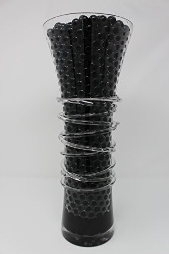 DabbersIT® Gel Balls / Water Beads in 50g / 250g / 500g / 1kg packs - ideal for weddings, centrepieces, sensory play (Black, 50 GRAMS)