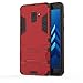 Price comparison product image FLHTZS Case Compatible with Samsung Galaxy A9 (2018)/Galaxy A9 Star Pro/Galaxy A9S Bracket TPU + PC perfect combination simple stylish generous with the fuselage(Red)