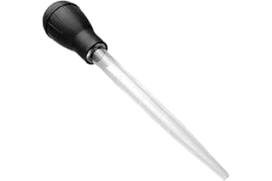 QmjdDymx Turkey Basters for Cooking, Meat Baster, Food Grade Baking Baster Syringe Tube Pump With Scale for Bbq Grill Home & Kitchen(Black, 30Ml)