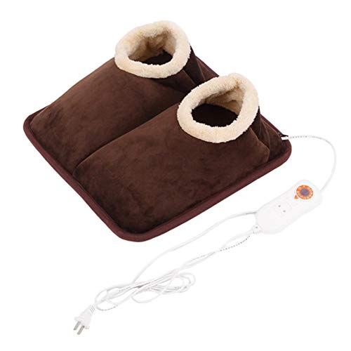 Preisvergleich Produktbild Ksruee Aufheizbare Hausschuhe, Elektrischer Beheizter Fußwärmer, USB-Wärmesohle Elektroheizung Hausschuhe Beheizt Plüsch Schuh Erwärmung Hausschuhe halten Fußwärmer für Home Office