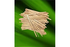 G&S PACKING UK LTD Wooden Coffee Stirrers, Eco-Friendly, Completely Biodegradable, Coffee Stirrers for Hot & Cold Beverages as Coffee & Tea Alternative to Plastic Stirrer (1000, 5.5 Inches Round End)