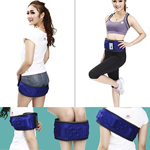 Preisvergleich Produktbild Elektrische Infrarotstrahl Fitness Vibrationsmassager Abnehmen Gürtel Vibration Heizung Fettverbrennung Verlieren Gewicht Vibrator Massagegerät Blau