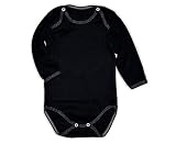 Bodysuit Vests Long Sleeved Baby Girls Boys Plain Colours 100% Cotton Jersey