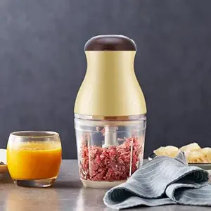 Bhajan Multi-Function Electric Capsule Cutter Blender System Design Electric Food Processor and Chopper, Mixer, Meat Grinder, Crusher, Mincer - 200W (600ml)