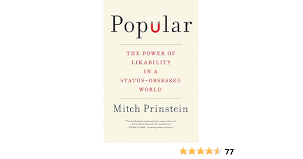 Popular The Power Of Likability In A Status Obsessed World Prinstein Mitch Amazon Fr Livres