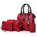➤ MATERIAL UND GRÖSSE ： Diese Schulterhandtasche aus hochwertigem PU- und Hardware-Material ist eine Handtasche aus gewebtem Stoff. Größe - 25 * 12 * 23 cm (L * B * H) / 9,84 
