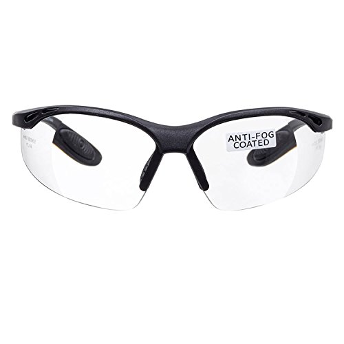 voltX 'Constructor' (TRANSPARENTES dioptría +2,00) Gafas de Seguridad con magnificación, incluye cordón con tope regulable + Lente UV400 con recubrimiento antivaho