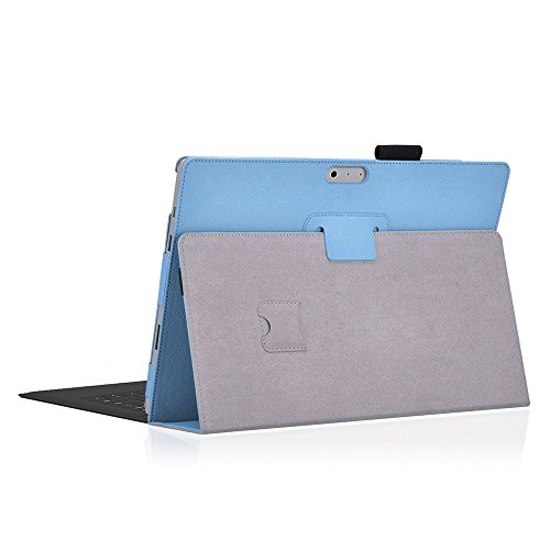 Tasche für Microsoft Surface 3 mit praktischer Stand Funktion aus robustem Kunstleder kombiniert Schutz und Design für Ihr Microsoft Surface 3 Hülle Cover Case Türkis von UC Express® - 3