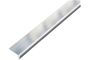 Alberts 488581 Winkelprofil | selbstklebend | Aluminium, chromdesign | 1000 x 15 x 10 mm