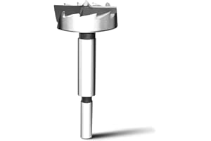 FIMIBUKE Mèche Forstner 40 mm pour bois,Foret à Ailettes Plates,longueur 90 mm avec tige ronde de 10 mm
