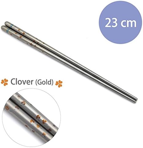 TiANN Titanium Chopsticks-Clover (Gold)