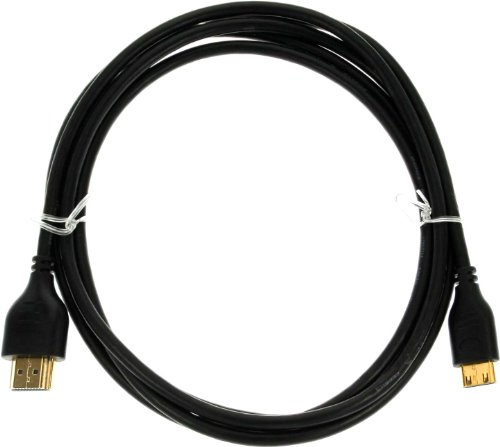 InLine 17055C HDMI Mini Superslim A auf C Kabel High Speed mit Ethernet 0,5m schwarz/gold