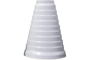 JILIJIA Verbesserter dicker Universal-Reduzierstück für Lüftungssysteme 80/200 mm Durchmesser, PVC Reduzierstück Rohr Rundrohr Belüftung, verwendet mit HVAC-System Luftleitungen Abluftventilatoren (8-20 cm)