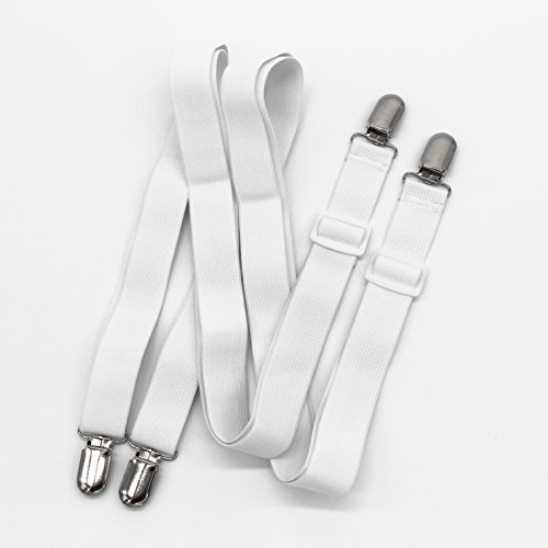 2er Verstellbarer Kreuz Und Quer Bettlaken Spanner Betttuchspanner Spannbettlakenhalter, weiß B - 3