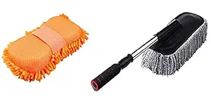 NEXTON Car Cleaning & Washing Duster Accessory for Intense Cleaning (Multicolour_2 Pc)